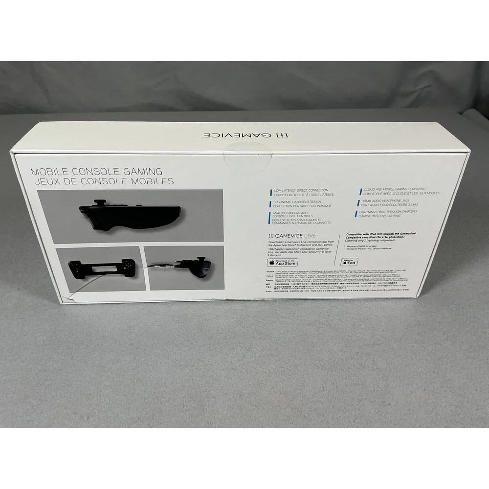 Gamevice Controller for iPad Xbox Mobile Gaming Black Lightning 5th-9th Gen NEW